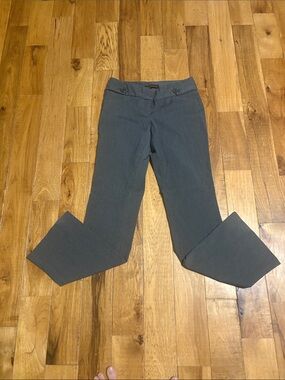 The Limited Dark Gray Pinstripe Boot Cut Pants